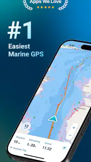 Wavve Boating: Marine Boat GPS screenshot 1