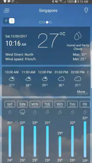 Weather app screenshot 1