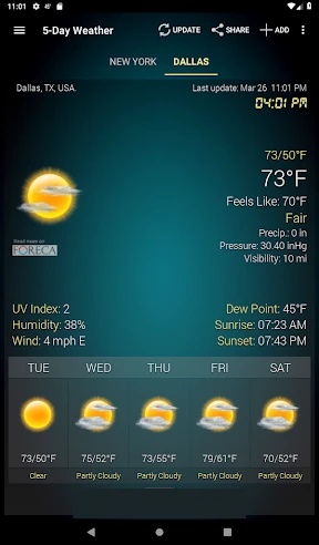 Weather & Clock Widget screenshot