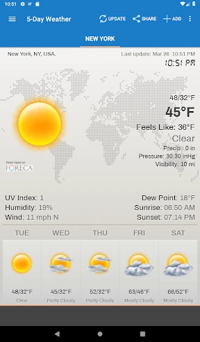 Weather & Clock Widget screenshot