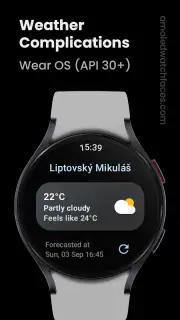 Weather Complications: Wear OS screenshot 1