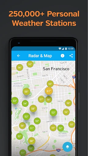 Weather data & microclimate :  screenshot