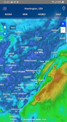Weather Radar - Windy, rain ra screenshot