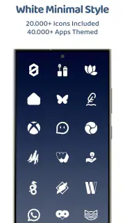 White Moonlight Icon Pack screenshot 2