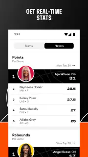 WNBA - Live Games & Scores screenshot 7