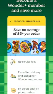 Wonder: Food Delivery screenshot 7