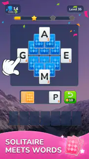 Word Solitaire-Unscramble Puz screenshot 1