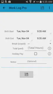 Work Log Pro screenshot 3