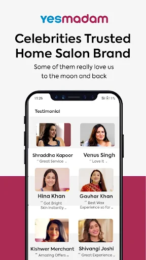 Yes Madam - Salon at Home screenshot