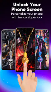 Zipper Lock Screen & Wallpaper screenshot 2