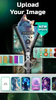 Zipper Lock Screen Wallpapers screenshot 2