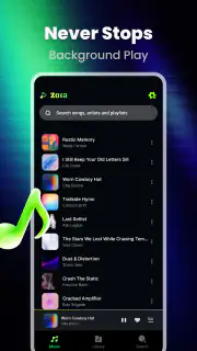 Zora - Music Player screenshot 2