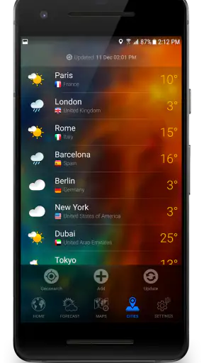 3D EARTH - prévisions météo screenshot