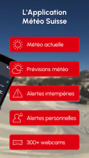 Alarme-Météo : Temps Suisse screenshot 2
