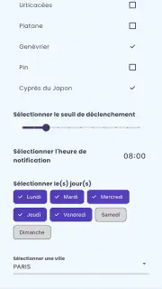 Alerte Pollen screenshot 5