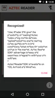 Aztec Reader Demo screenshot 3