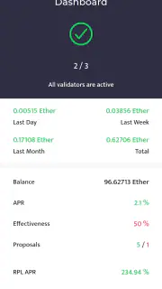 Beaconchain Dashboard screenshot 1