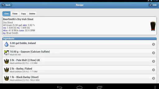 BeerSmith 3 Mobile Homebrewing screenshot 8