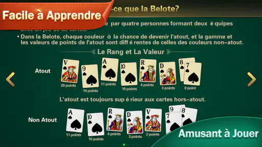Belote et Coinche - Hors ligne screenshot 2