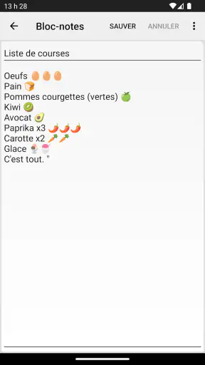 Bloc-notes - notes simples screenshot