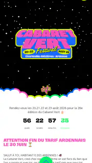 Cabaret Vert 2026 screenshot 1