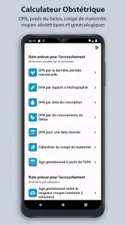 Calculateur Obstétrique screenshot 1