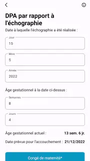 Calculateur Obstétrique screenshot 3