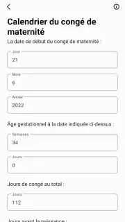 Calculateur Obstétrique screenshot 4