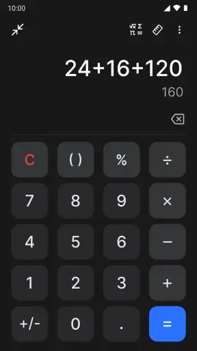 Calculatrice screenshot