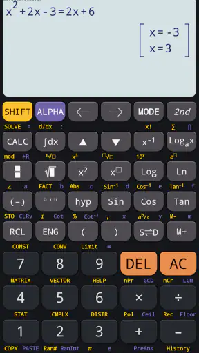 Calculatrice scientifique 991 screenshot