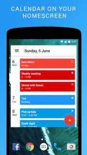 Calendar Widget: Agenda - Beau screenshot 1