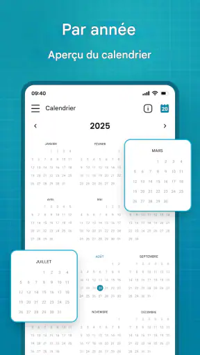 Calendrier screenshot