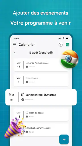 Calendrier screenshot