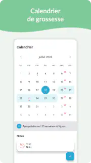 Calendrier de Grossesse screenshot 2