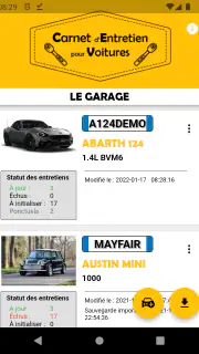 Carnet Entretien pour Voitures screenshot 1