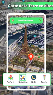 Carte de la Terre satellite screenshot 8