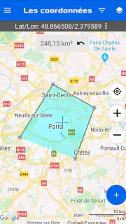 Carte des coordonnées GPS screenshot 2