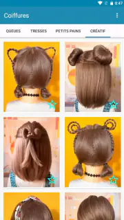 Coiffures pour cheveux courts screenshot 2