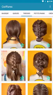 Coiffures pour cheveux courts screenshot 4