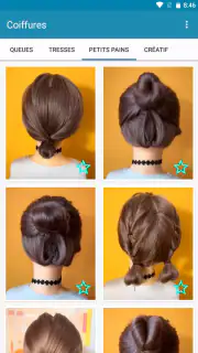 Coiffures pour cheveux courts screenshot 5