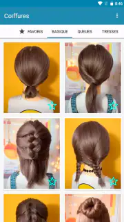 Coiffures pour cheveux courts screenshot 7