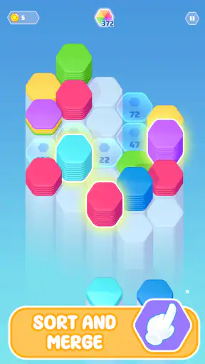 Color Slide Puzzle: Trier Hexa screenshot