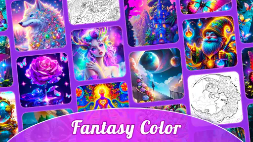 Coloriage fantaisie par numéro screenshot