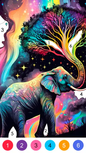 Coloriage fantaisie par numéro screenshot