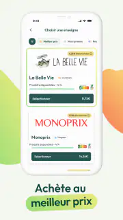 Comparateur prix supermarchés screenshot 4
