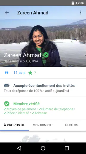 Couchsurfing Travel App screenshot