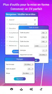 Créer CV, Lettre de motivation screenshot 5
