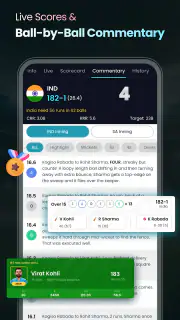 Cricket LineX: Fast Live score screenshot 5