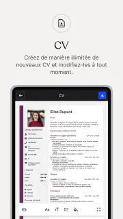 CV.fr : CV designer en ligne screenshot 2