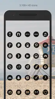 Dark Void Pro - Black Icons screenshot 2